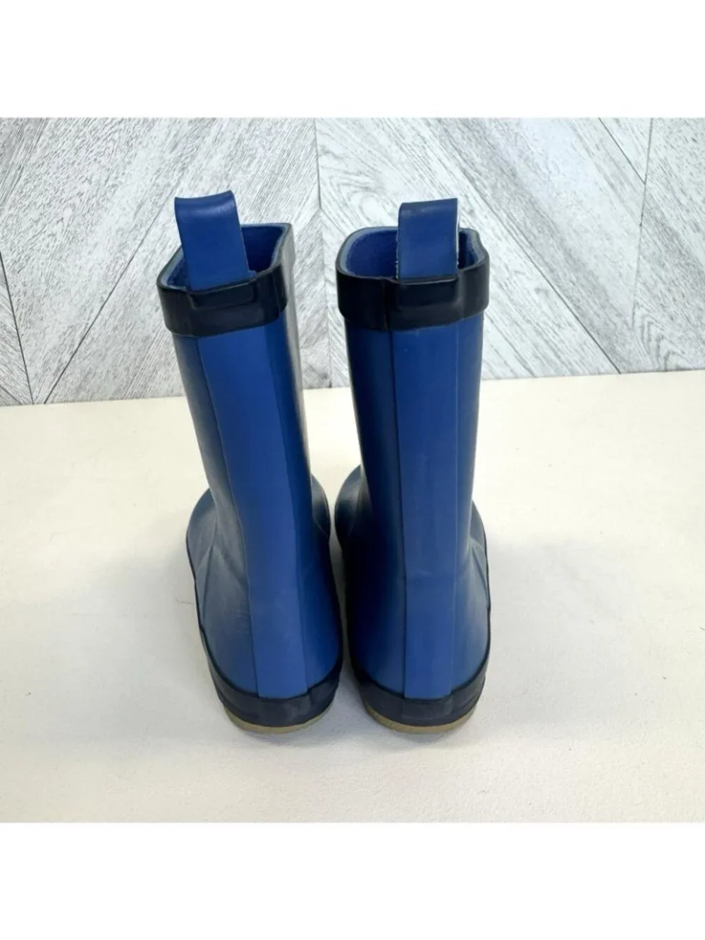 Pendleton Rubber Rain Boots Waterproof Pull On Blue Kids Size US 1 Unisex
